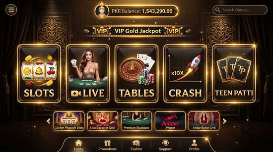 Main screen of ShahSpin casino page for PK players